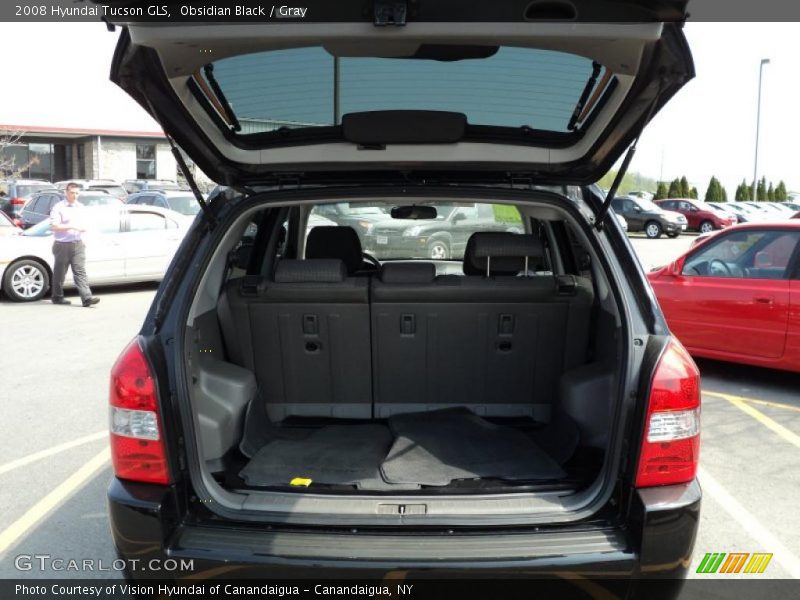 Obsidian Black / Gray 2008 Hyundai Tucson GLS