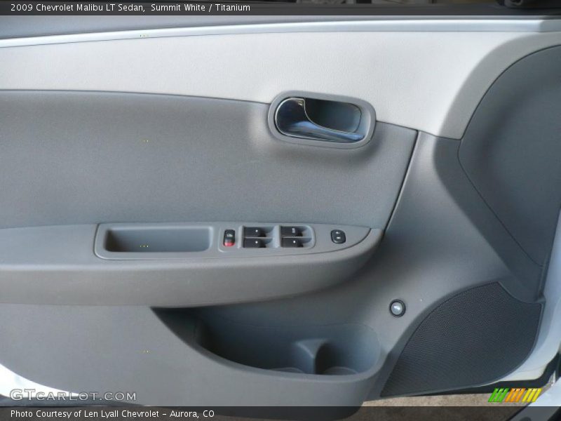Summit White / Titanium 2009 Chevrolet Malibu LT Sedan
