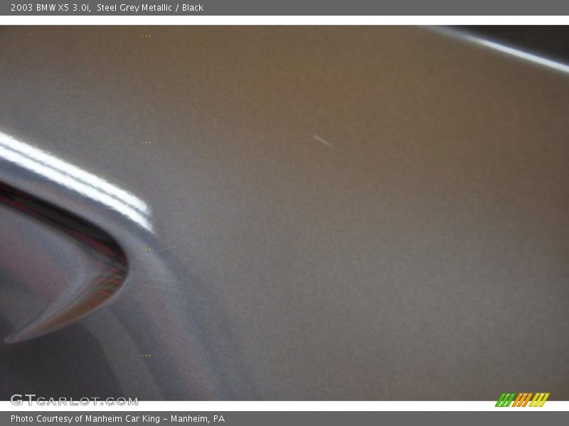 Steel Grey Metallic / Black 2003 BMW X5 3.0i