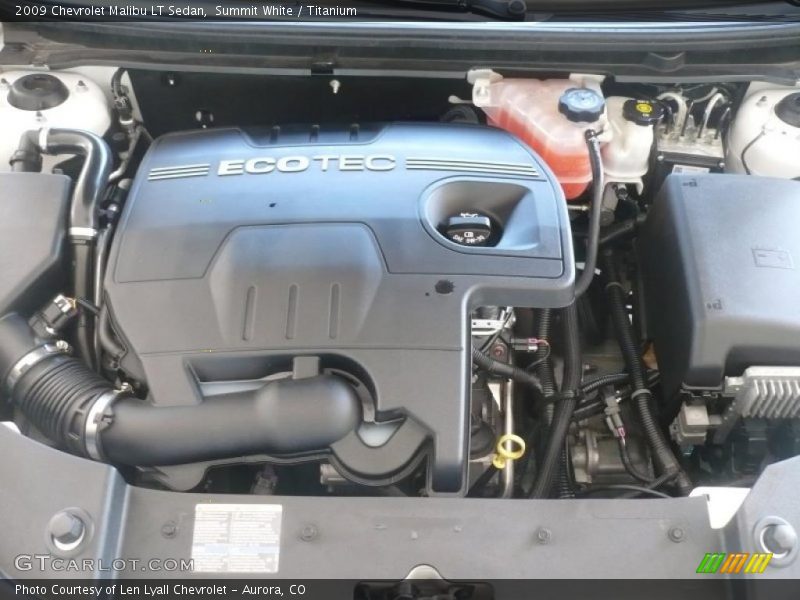 Summit White / Titanium 2009 Chevrolet Malibu LT Sedan