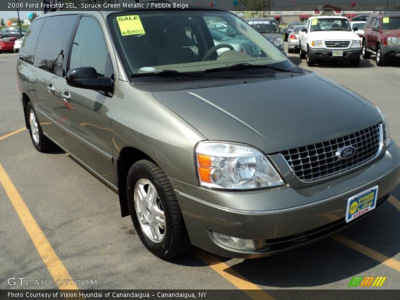 Spruce Green Metallic / Pebble Beige 2006 Ford Freestar SEL