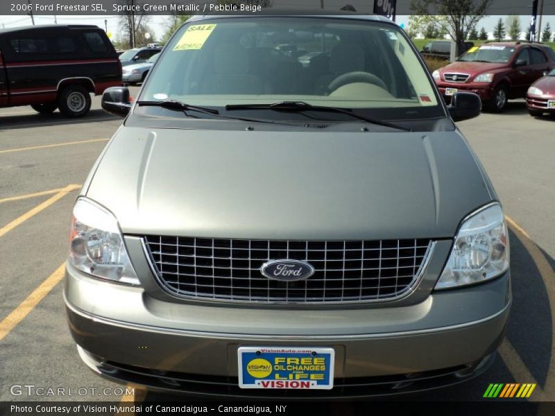 Spruce Green Metallic / Pebble Beige 2006 Ford Freestar SEL