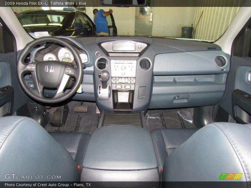 Taffeta White / Blue 2009 Honda Pilot EX-L