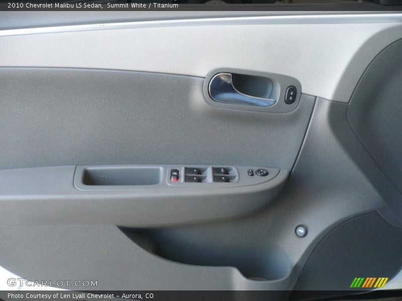 Summit White / Titanium 2010 Chevrolet Malibu LS Sedan