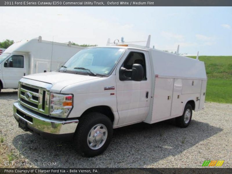 Front 3/4 View of 2011 E Series Cutaway E350 Commercial Utility Truck