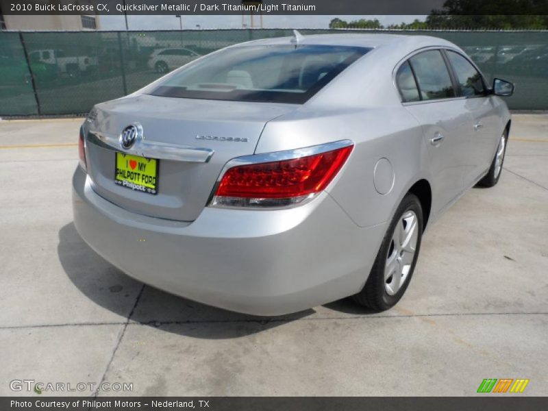 Quicksilver Metallic / Dark Titanium/Light Titanium 2010 Buick LaCrosse CX