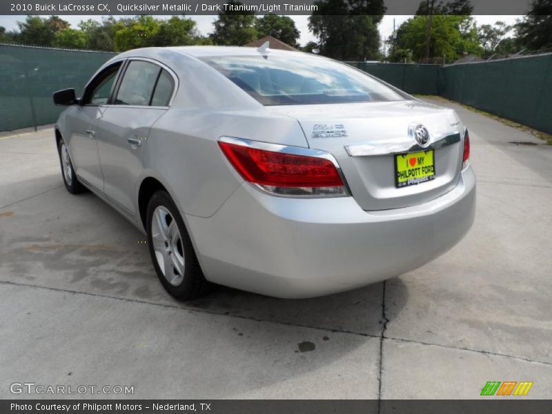 Quicksilver Metallic / Dark Titanium/Light Titanium 2010 Buick LaCrosse CX