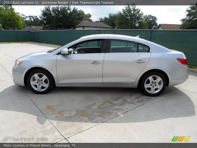 Quicksilver Metallic / Dark Titanium/Light Titanium 2010 Buick LaCrosse CX