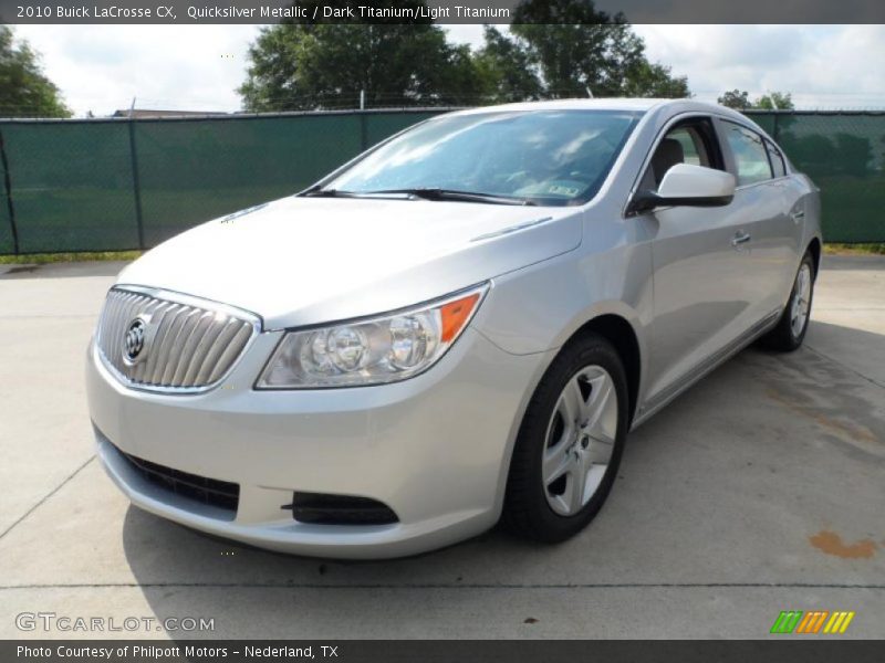 Quicksilver Metallic / Dark Titanium/Light Titanium 2010 Buick LaCrosse CX