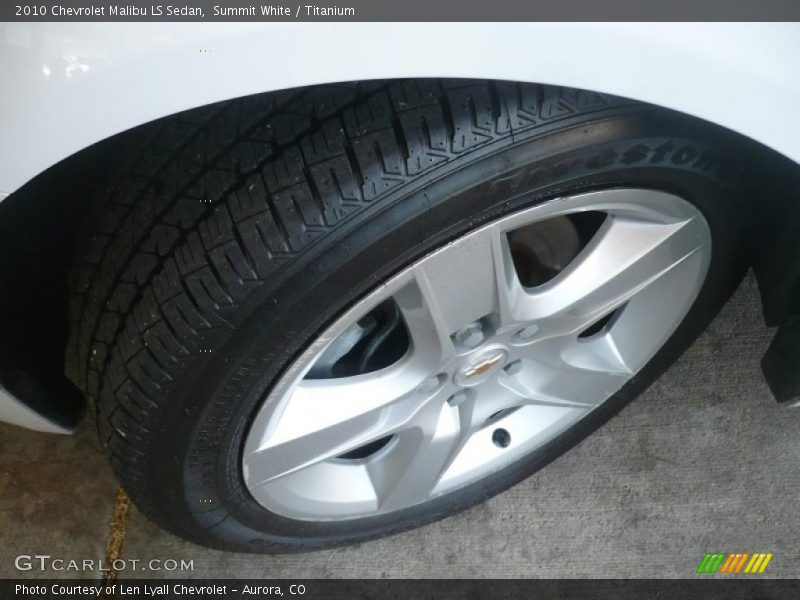 Summit White / Titanium 2010 Chevrolet Malibu LS Sedan