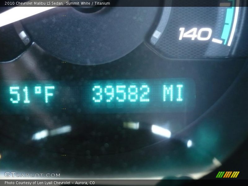 Summit White / Titanium 2010 Chevrolet Malibu LS Sedan