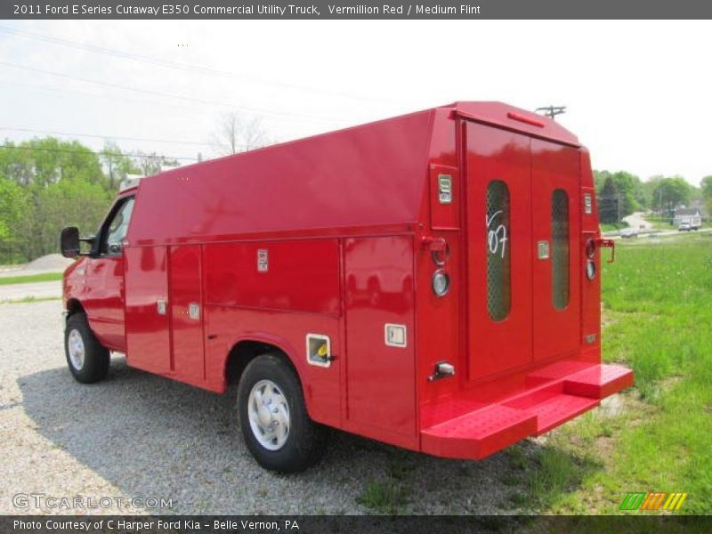Vermillion Red / Medium Flint 2011 Ford E Series Cutaway E350 Commercial Utility Truck