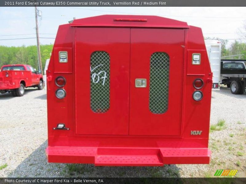 Vermillion Red / Medium Flint 2011 Ford E Series Cutaway E350 Commercial Utility Truck