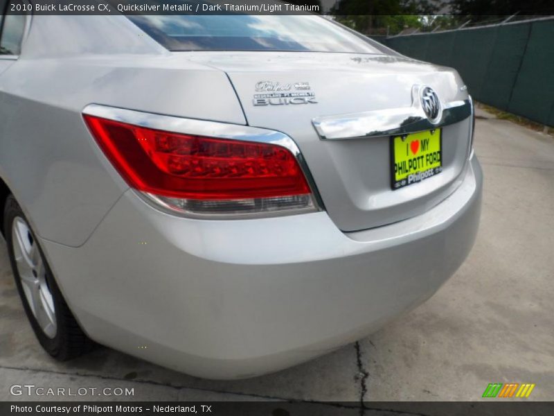 Quicksilver Metallic / Dark Titanium/Light Titanium 2010 Buick LaCrosse CX