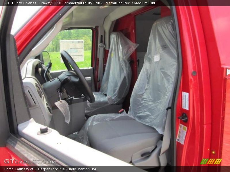  2011 E Series Cutaway E350 Commercial Utility Truck Medium Flint Interior