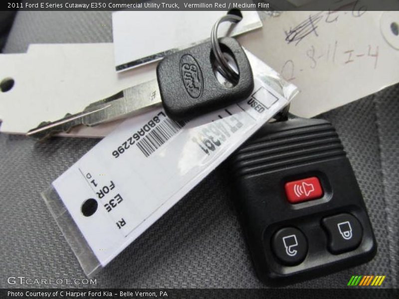 Vermillion Red / Medium Flint 2011 Ford E Series Cutaway E350 Commercial Utility Truck