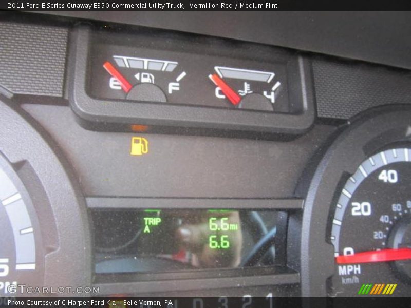 Vermillion Red / Medium Flint 2011 Ford E Series Cutaway E350 Commercial Utility Truck