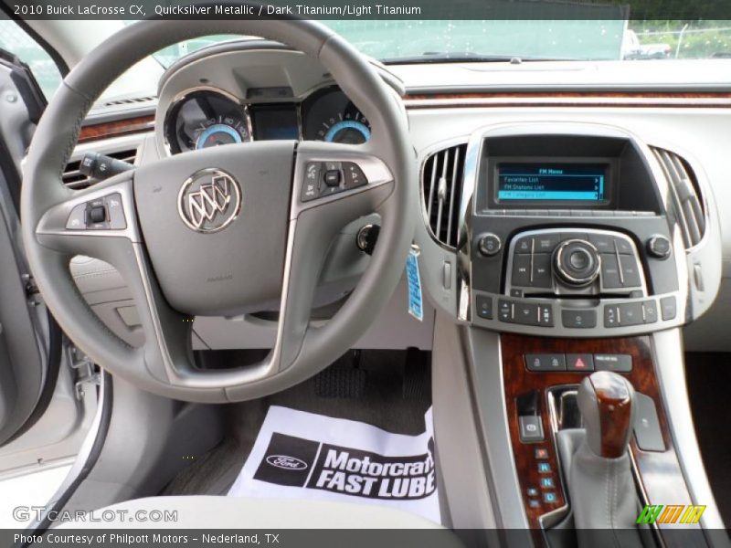 Dashboard of 2010 LaCrosse CX