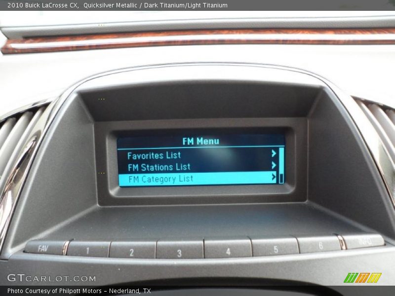 Quicksilver Metallic / Dark Titanium/Light Titanium 2010 Buick LaCrosse CX