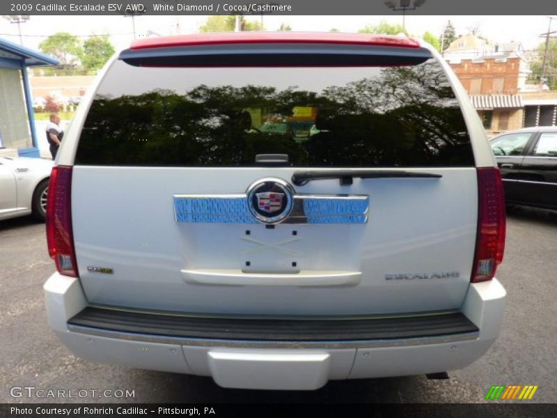 White Diamond / Cocoa/Cashmere 2009 Cadillac Escalade ESV AWD