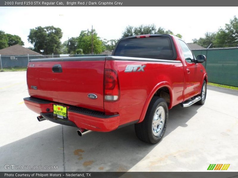 Bright Red / Dark Graphite Grey 2003 Ford F150 STX Regular Cab