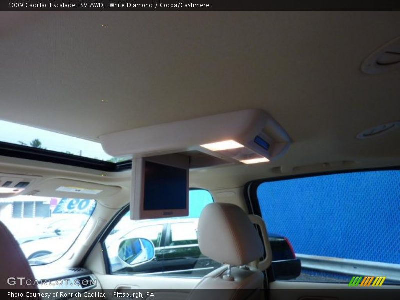 White Diamond / Cocoa/Cashmere 2009 Cadillac Escalade ESV AWD