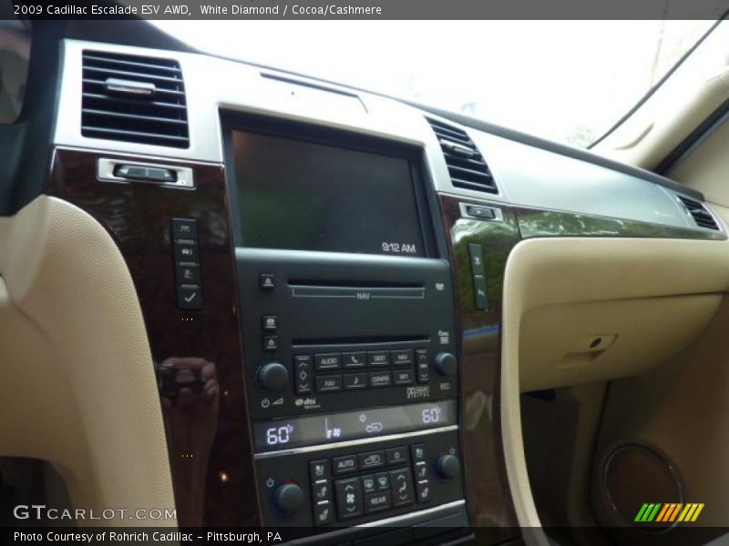 White Diamond / Cocoa/Cashmere 2009 Cadillac Escalade ESV AWD