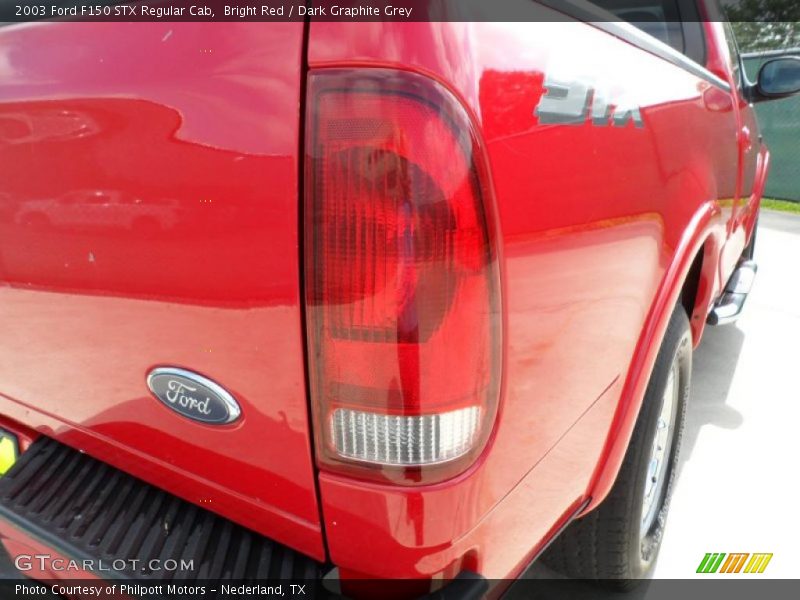 Bright Red / Dark Graphite Grey 2003 Ford F150 STX Regular Cab