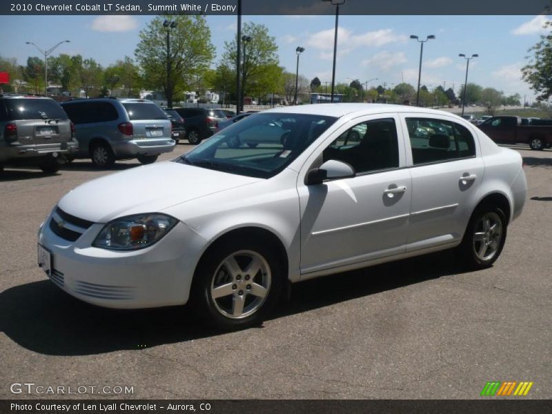 Summit White / Ebony 2010 Chevrolet Cobalt LT Sedan