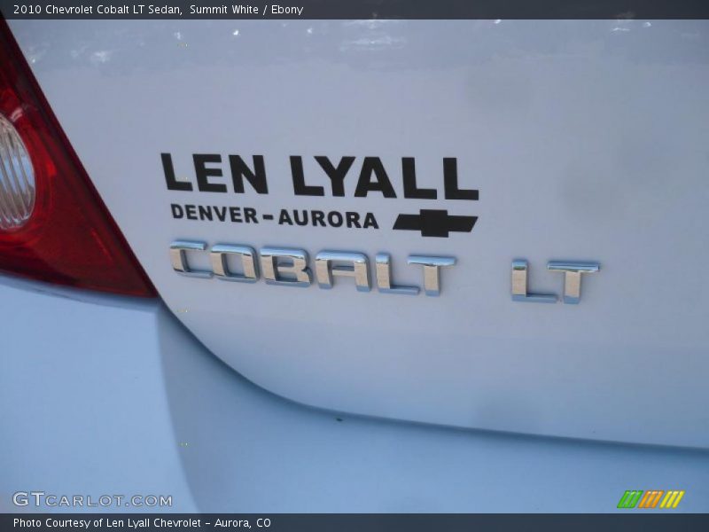 Summit White / Ebony 2010 Chevrolet Cobalt LT Sedan