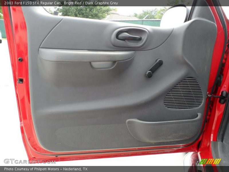 Bright Red / Dark Graphite Grey 2003 Ford F150 STX Regular Cab