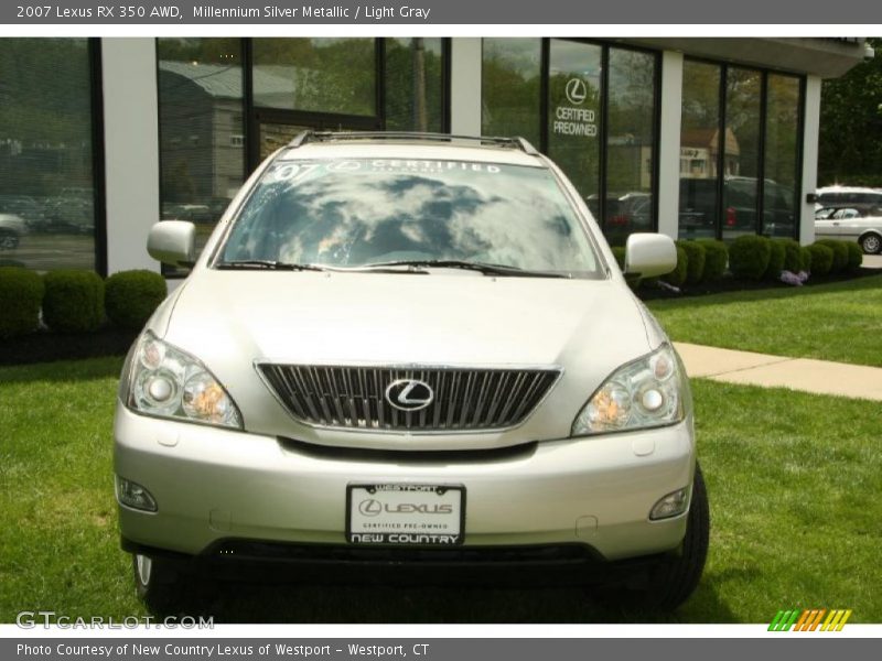 Millennium Silver Metallic / Light Gray 2007 Lexus RX 350 AWD