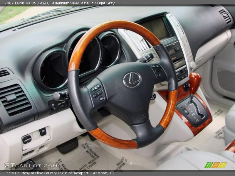 Millennium Silver Metallic / Light Gray 2007 Lexus RX 350 AWD