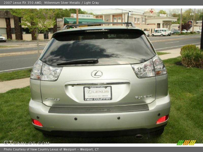 Millennium Silver Metallic / Light Gray 2007 Lexus RX 350 AWD