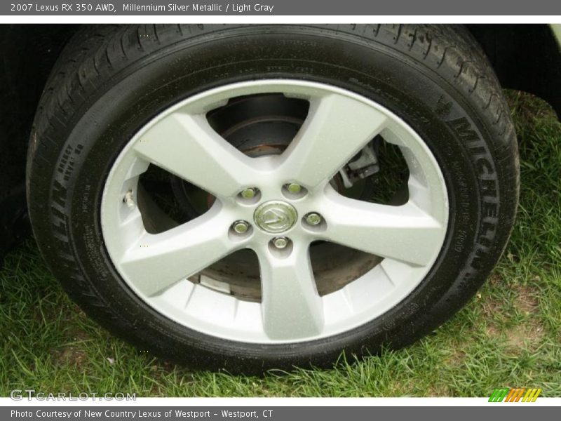 Millennium Silver Metallic / Light Gray 2007 Lexus RX 350 AWD