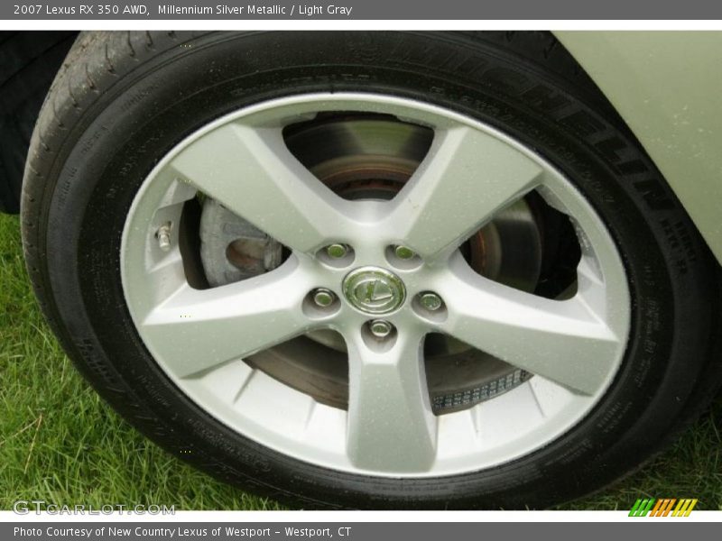 Millennium Silver Metallic / Light Gray 2007 Lexus RX 350 AWD