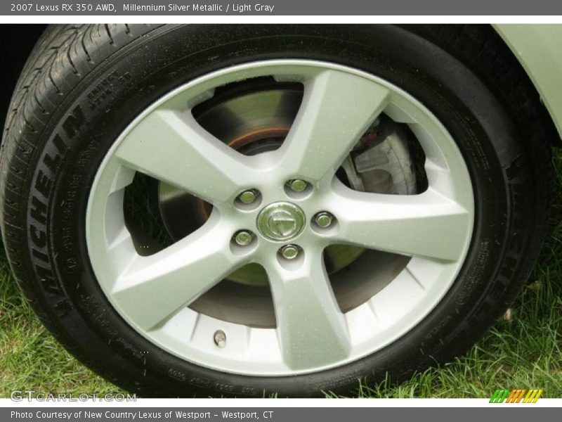 Millennium Silver Metallic / Light Gray 2007 Lexus RX 350 AWD