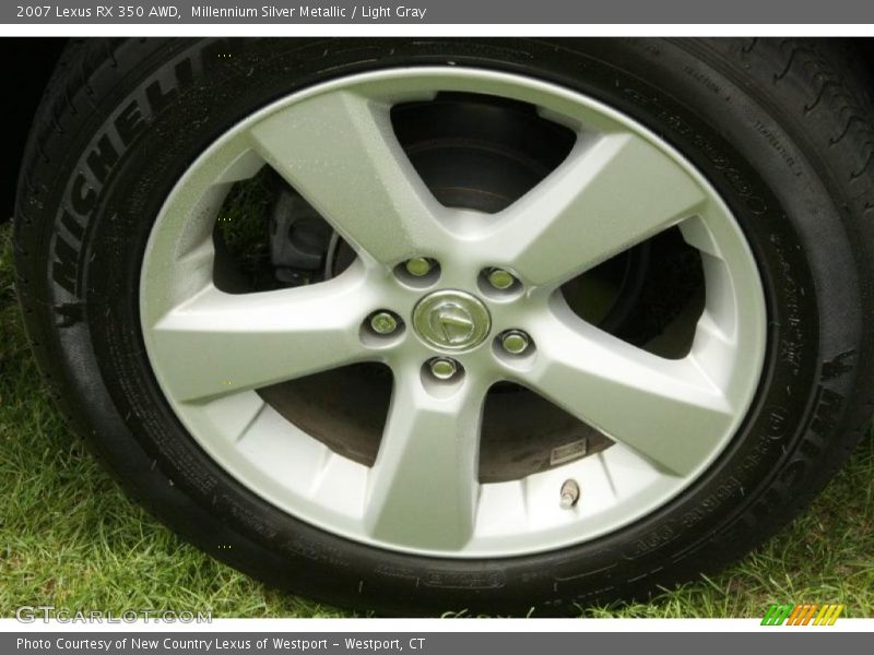 Millennium Silver Metallic / Light Gray 2007 Lexus RX 350 AWD