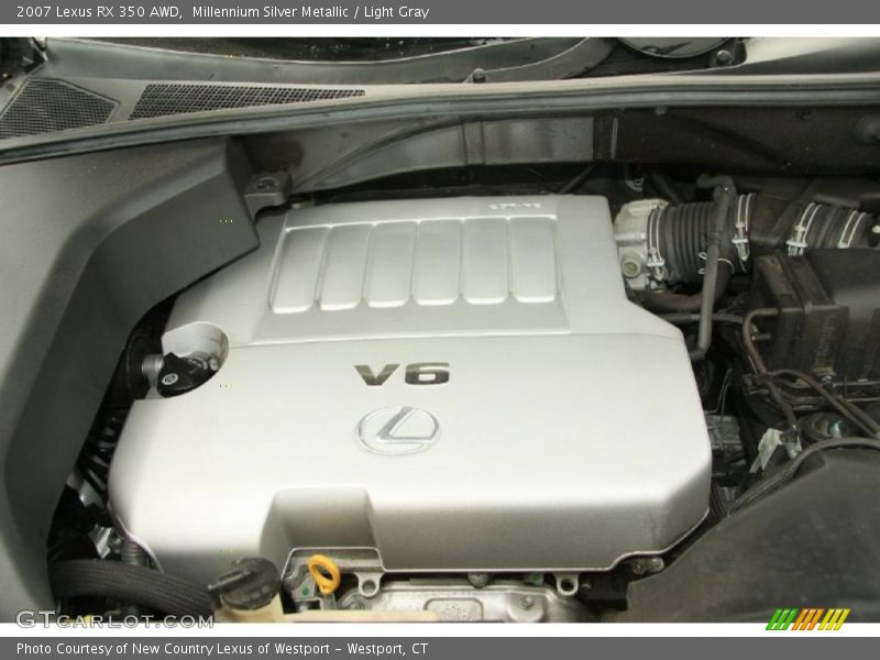 Millennium Silver Metallic / Light Gray 2007 Lexus RX 350 AWD