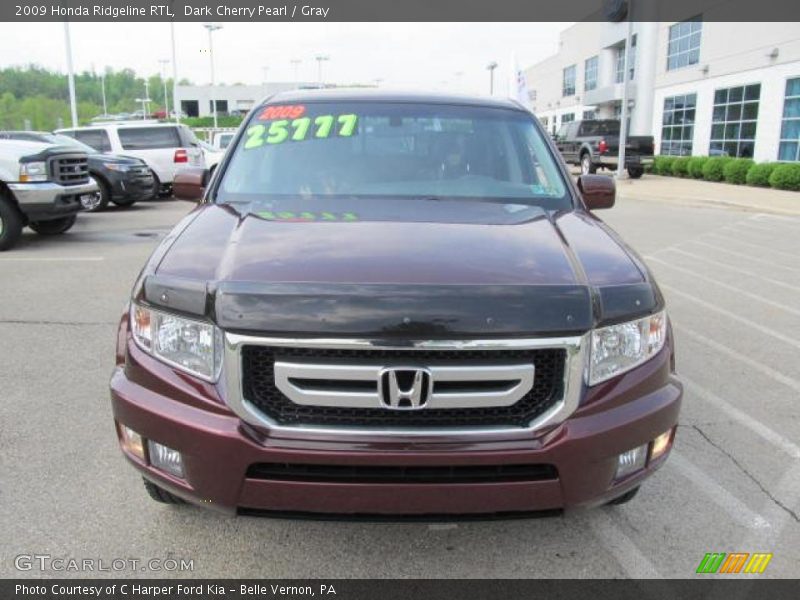 Dark Cherry Pearl / Gray 2009 Honda Ridgeline RTL