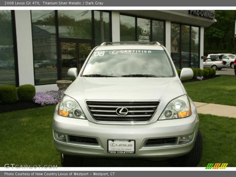 Titanium Silver Metallic / Dark Gray 2008 Lexus GX 470