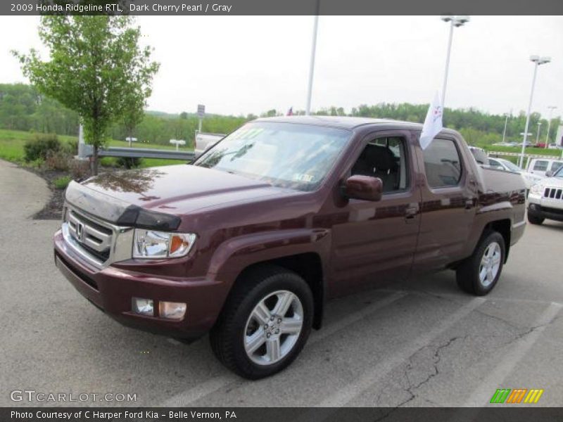Dark Cherry Pearl / Gray 2009 Honda Ridgeline RTL