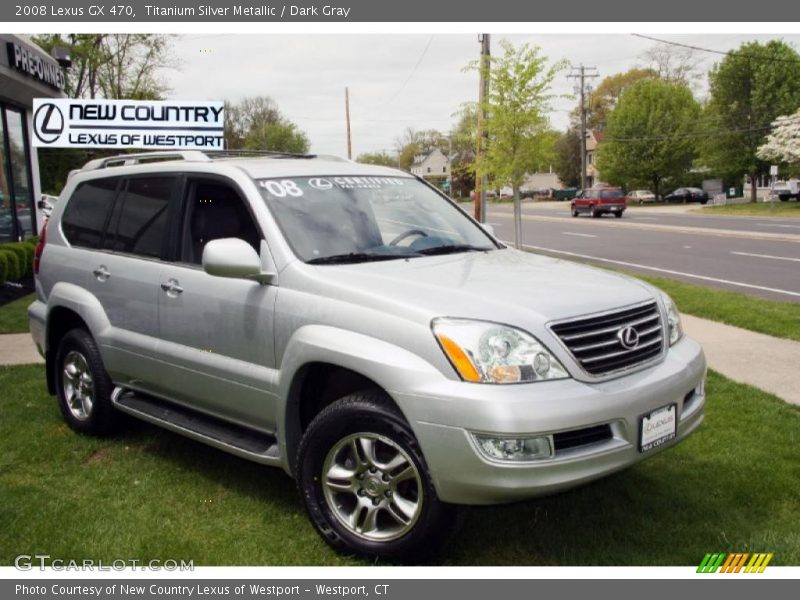 Titanium Silver Metallic / Dark Gray 2008 Lexus GX 470