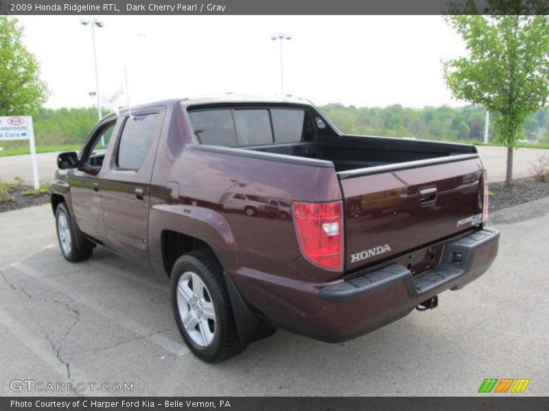 Dark Cherry Pearl / Gray 2009 Honda Ridgeline RTL