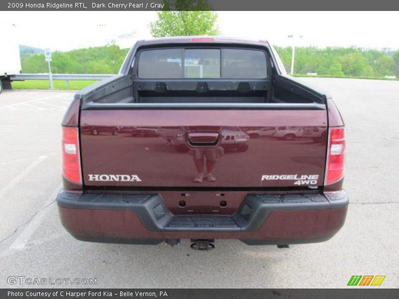 Dark Cherry Pearl / Gray 2009 Honda Ridgeline RTL