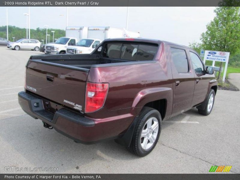Dark Cherry Pearl / Gray 2009 Honda Ridgeline RTL
