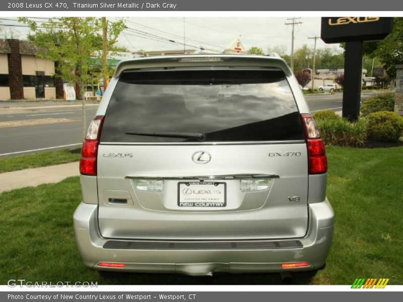Titanium Silver Metallic / Dark Gray 2008 Lexus GX 470