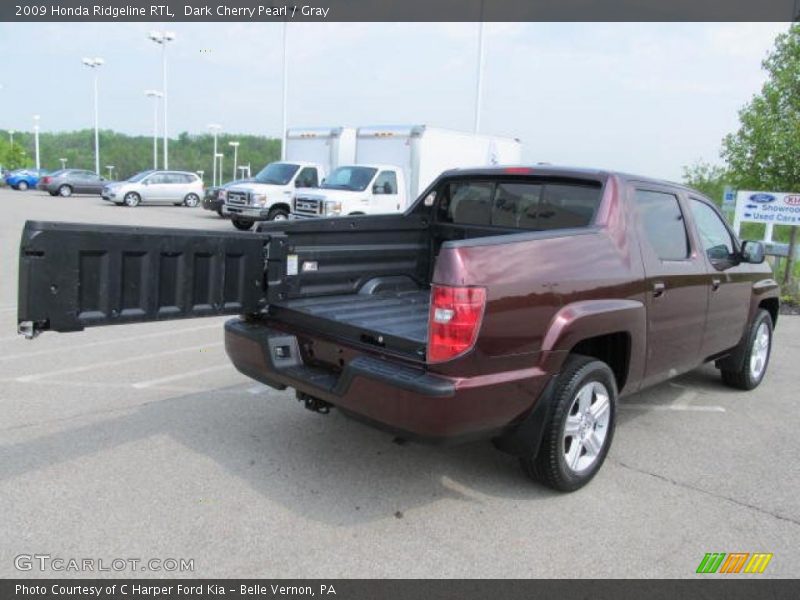 Dark Cherry Pearl / Gray 2009 Honda Ridgeline RTL