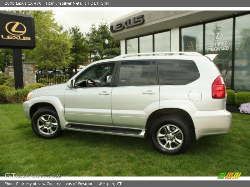 Titanium Silver Metallic / Dark Gray 2008 Lexus GX 470