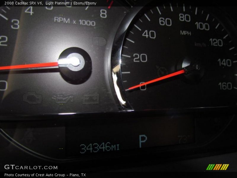 Light Platinum / Ebony/Ebony 2008 Cadillac SRX V6
